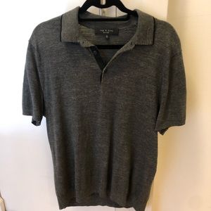 Rag and bone gray collar shirt